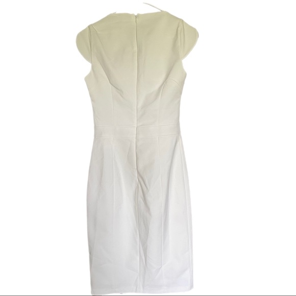 French connection LOLO STRETCH SLEEVELESS DRESS white 2 small nwt - Picture 8 of 8